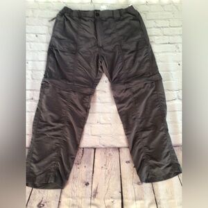 World wide sportsman hiking camping fishing gray zip away outdoors pants size 30